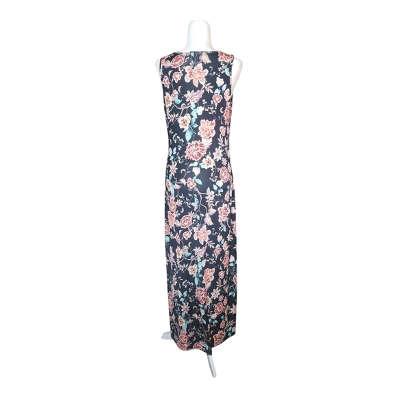 Espresso Pink Black Sleeveless Maxi Sundress - Picture 6 of 7